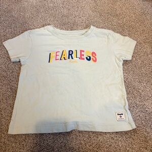 Roots Toddler Girls Fearless Short Sleeve Tee in 4T light blue